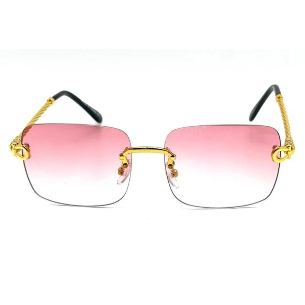 Pink Sunglasses Fashion Women Trendy Sun Glasses Retro Luxury UV400 Protect 2026